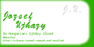 jozsef ujhazy business card