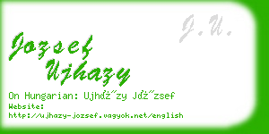 jozsef ujhazy business card